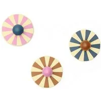 Kids Concept Kleiderhaken Kids Concept - Hakenset 3er-Pack Zirkus - 4,4x10x10 cm, Kinderzimmer, (3-St)
