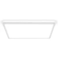 B.K.Licht LED Deckenleuchte BKL1601 Ultraflache Deckenlampe, LED Panel mit Backlight, LED fest integriert, Neutralweiß, 4.000K, 3.000 Lm, 22W, indirekte Hintergrundbeleuchtung, 42x42cm, Weiß