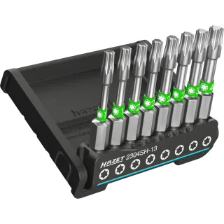 HAZET SmartHolder lang Bit Satz 8-teilig Sechskant 6,3 (1/4 Zoll) - 2304SH-13