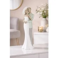 MF Dekofigur Dekofigur Paar Lady Gentleman Elegant Grün Weiß 31 cm (1 St)