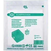 NOBAMED Paul Danz AG Erste-Hilfe-Set Mullkompresse steril 8-fach 10 x 10 cm, à 5 Stück sterile Kompressen