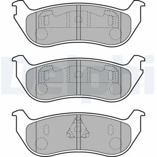 Delphi Bremsbel?ge hinten Jeep Cherokee Wrangler