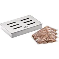 RÖSLE Grillerweiterung RÖSLE BBQ Räucherset Räucherbox 5-teilig / 4 Sorten Holz