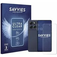 Savvies Displayschutzfolie Schutzfolie für Motorola Moto G86 (Display+Kamera), 6 Stück, Displayschutz Schutz Folie Klar Transparent