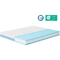 Kaltschaummatratze Kühlende Oberfläche Memory-Schaum Matratze 180×200 cm H2/H3, ROYGBIV, 18 cm hoch, (1-tlg), Oeko-TEX, Beidseitig verwendbar, Atmungsaktiv, Waschbarer Bezug