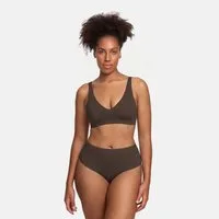 cfab Bügelloser BH Comfort Push-Up BH-Braun-XS (1-tlg) Push-up effekt