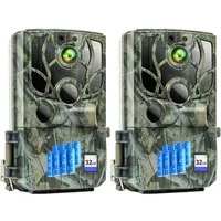 TWUFY Wildkamera Wildkamera mit Handyübertragung APP 4K 48MP HD WLAN Bluetooth (Wild & Jagd, Außenbereich Sicherheit, Überwachung, Außenbereich, Innenbereich, mit 8 AA-Batterien & 32GB Speicherkarte, 2-tlg., Wildkamera mit Bewegungsmelder Nachtsicht 