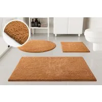 OTTO home Badematte Selenne, uni, viele Farben, Badvorleger, Badezimmer Teppich, Höhe 20 mm, rutschhemmend beschichtet, fußbodenheizungsgeeignet, Baumwolle, rechteckig, Badteppich, getuftet, modern, Uni, antirutsch, flauschig, Baumwolle