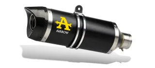 Sport Auspuff Komplettanlage Arrow Thunder Black Yamaha MT-07 Bj.2014-2020 EURO3/EURO4 +Katalysator