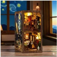 MagicHolz Buchstütze Van Gogh Sternennacht aus Saint-Rémy Book Nook