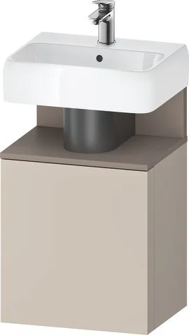 Duravit Qatego Waschtischunterbau wandhängend Taupe Matt 440x350x645 mm - QA4076L43910000 QA4076L43910000