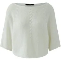 Oui Strickpullover Pullover cloud dancer