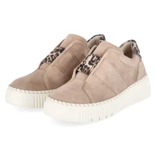 Gabor Slipper  Beige - Gr. 37 -  Leder und Textil