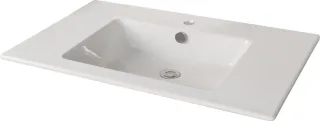 Fackelmann Keramik-Waschtisch KERA 810 81x16,5x51cm weiß, 86390 86390
