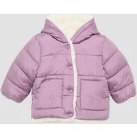 s.Oliver Winterjacke Outdoor-Jacke Steppjacke mit Teddyplüsch-Futter