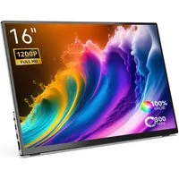 Minix SF16T Portabler Monitor (1920 x 1200 px, FHD, 60 Hz, IPS, Smart Touch, Adjustable Stand)