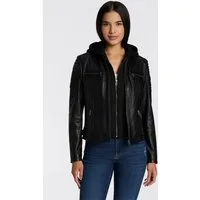 Mauritius Bikerjacke SAMINA 2-in-1-Jacke - mit abnehmbarem Kapuzen-Sweat-Einsatz