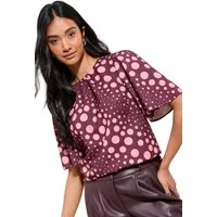 Friends Like These Kurzarmbluse Friends Like These Bluse mit Rückenschleife (1-tlg)