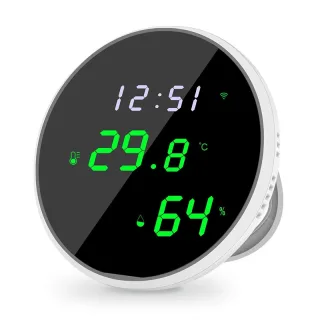 Tuya WiFi Temperature Humidity Sensor Smart Home Automation Voice Control Real Time Sensor USB Powered Supply with Amazo