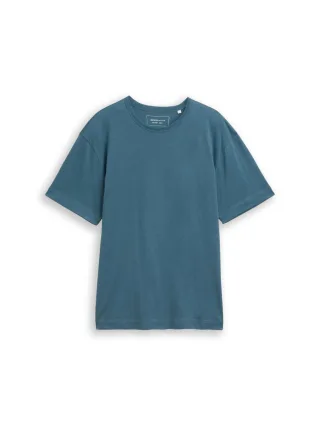 TOM TAILOR Denim - Relaxed Fit T-Shirt aus Baumwolle grün - Gr. - L