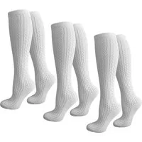 normani Trachtensocken 3 Paar Trachten-Kniestrümpfe (Set, 3 Paar) hoher Baumwollanteil