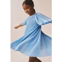 Next Partykleid Glitzendes Partykleid mit Flügelärmeln (1-tlg)