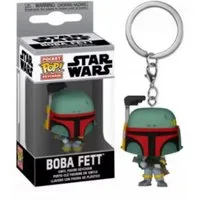 Stelby Schlüsselanhänger Merchandise Figur, Sammelfigur Schlüsselanhänger Boba Fett, Star Wars Figur mit Geschenkbox