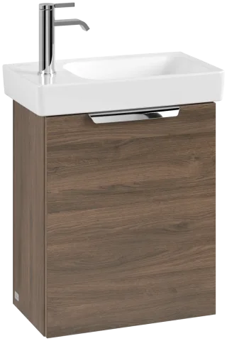 Villeroy & Boch Set LineUp 450mm mit Spiegel Anschlag links Arizona Oak S00800VHR1