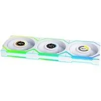 UNI FAN SL120 LCD Wireless , Gehäuselüfter weiß, 3er-Pack inkl. Controller, 120 mm