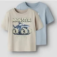 Name It T-Shirt NMMVANYO 2P SS NREG TOP (Packung, 2-tlg) Baumwolle, regular fit