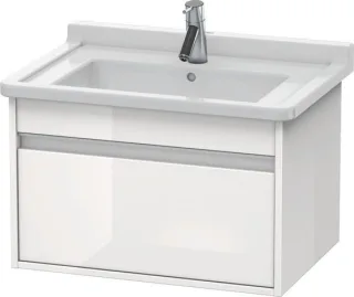 Duravit Ketho Waschtischunterbau wandhängend Weiß Hochglanz 800x455x410 mm - KT666402222 KT666402222