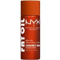 NYX PROFESSIONAL MAKEUP Körperöl FAT OIL BODY OIL CARAMELT MAMI, für strahlenden Glow am Körper