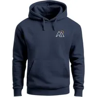 Neverless Hoodie Herren Hoodie Mountain Logo Kapuzensweatshirt mit kleinem Brustlogo