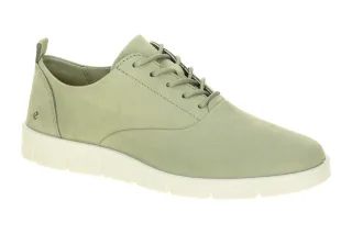 Ecco 282313 Bella Lace Damen Halbschuhe Gr?n Tea Nubuckleder Flexible PU Sohle
