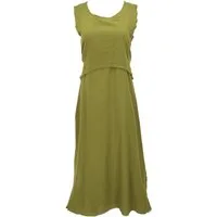 Guru-Shop Midikleid Boho Baumwollkleid, luftiges natürliches.. alternative Bekleidung
