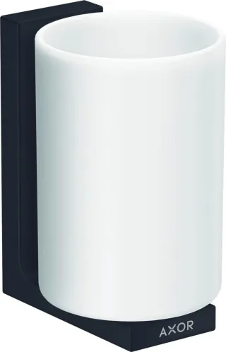 Hansgrohe Zahnputzbecher Axor Universal Rectangular mattschwarz, 42604670 42604670