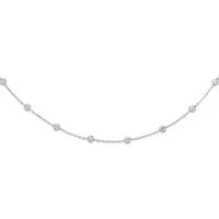 Firetti Silberkette Schmuck Geschenk Silber 925 Halsschmuck Ankerkette diamantierte Kugeln