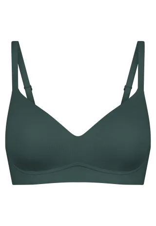 SCHIESSER - Soft BH mit Schale dunkelgrün - Gr. - 75D