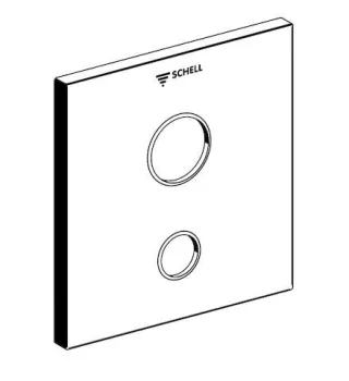 Schell Frontplatte LINUS W-SC-V für Unterputz-Waschtischarmatur , Kaltwasser, edelstahl, 252312899 252312899