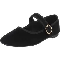 Ital-Design Elegante Flats mit Riemen für Damen – ideal für Alltag Schnürpumps (91554700) Blockabsatz Riemchenballerinas in Schwarz
