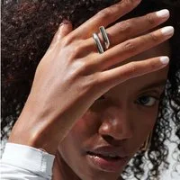 ROUGEMONT Fingerring Minimalistischer Wasserfester Damen Ring Gr.7