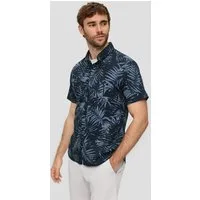 s.Oliver Kurzarmhemd Hemd Kurzarmhemd mit Button-Down-Kragen