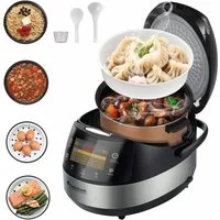 TurboTronic by Z-Line Multikocher CookMaster, 860 W, 5 l Schüssel, Praktischer Schnellkochtopf mit 15 Programmen