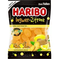 HARIBO Süßigkeit, Haribo Ingwer Zitrone scharfes Fruchtgummi mit Geschmack 160g