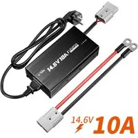 LiTime LiTime 14.6V 10A Lithium Batterieladegerät Akku-Set (12 V, 1 St), Geeignet für 12V LiFePO4 Lithium Batterie