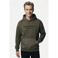 Jack & Jones Kapuzensweatshirt JCOPOINT BRANDING SWEAT HOOD FST