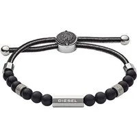 Diesel Armband Schmuck Edelstahl Armschmuck Beadarmband Zugarmband, mit Achat
