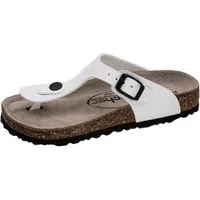 Fischer-Markenschuh Hawaii Zehentrenner aus Vegano (Lederimitat), mit Fleecefutter, Zehentrenner