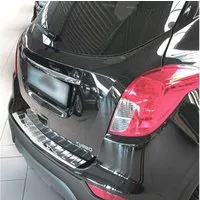 RECAMBO Ladekantenschutz für OPEL MOKKA, MOKKA X, CHEVROLET TRAX Stoßstangenschutz, V2A rostfrei, Exklusive Optik, praktischer Schutz & perfekte Passform