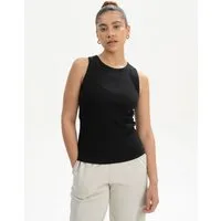 MELA Tanktop Ripp Tanktop Style DRISNA Ärmellos